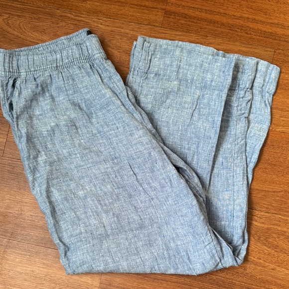 Blue heather linen pants - Picture 1 of 3